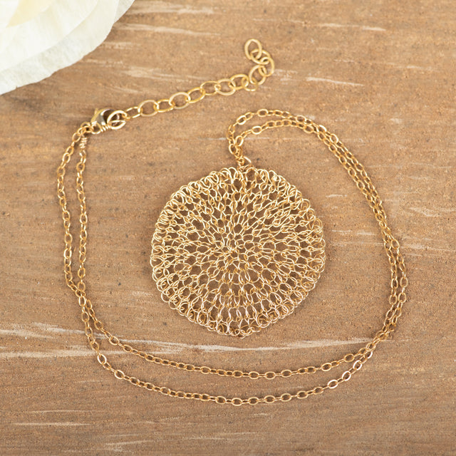 Gold Fill Large Necklace