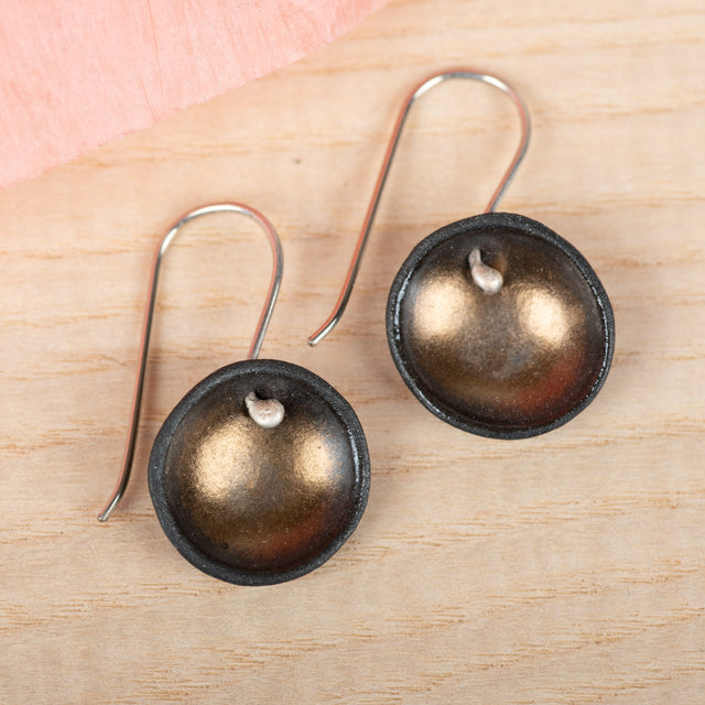 Single Pod Gold Earrings