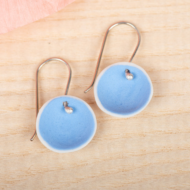 Single Pod Cobalt Earrings