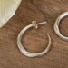 Small Twist Hoops, Liz Oppenheim, sterling silver, Plum Bottom Gallery