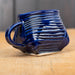 Cobalt Line and Dot Mug, Lynn Wood, porcelain, Plum Bottom Gallery
