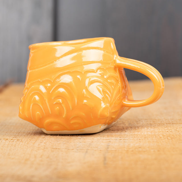 Orange Swoop Mug