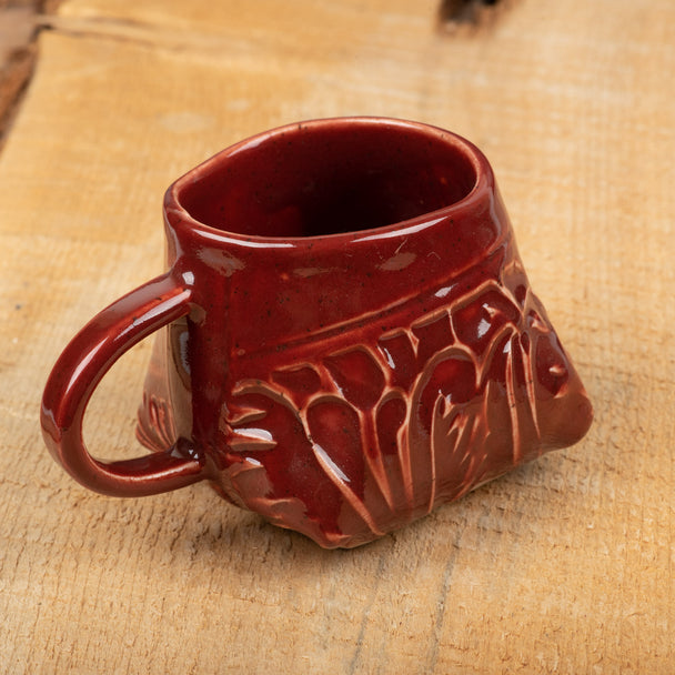 Maroon Paisley Mug