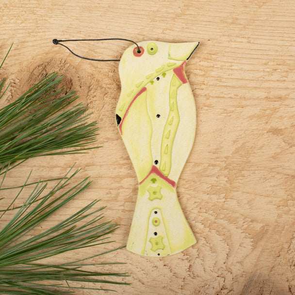 Green Bird Ornament