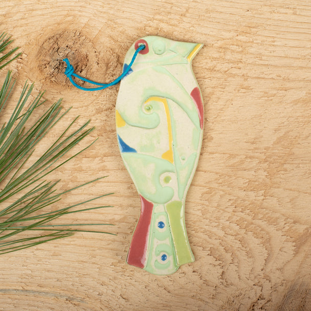 Green Bird Ornament