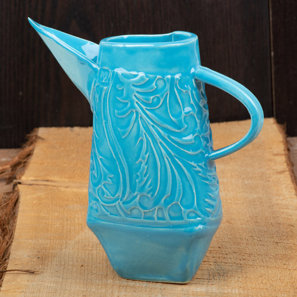 Sky Blue Darted Pitcher