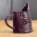 Purple Flourish Stripe Mini Pitcher, Lynn Wood, porcelain, Plum Bottom Gallery
