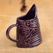 Purple Flourish Stripe Mini Pitcher, Lynn Wood, porcelain, Plum Bottom Gallery