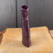 Purple Stripe and Flourish Flat Vase, Lynn Wood, porcelain, Plum Bottom Gallery