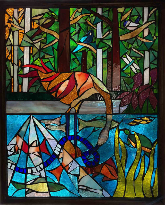 Life On the Lake Mosaic Window