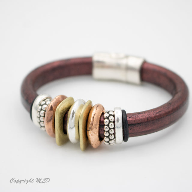 Virginia City Leather Bracelet