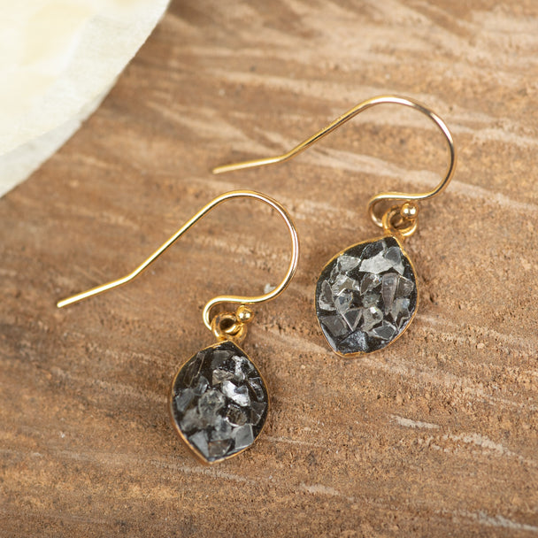 Grey Diamond Gold-fill Earring, Michelle Pressler, Plum Bottom Gallery