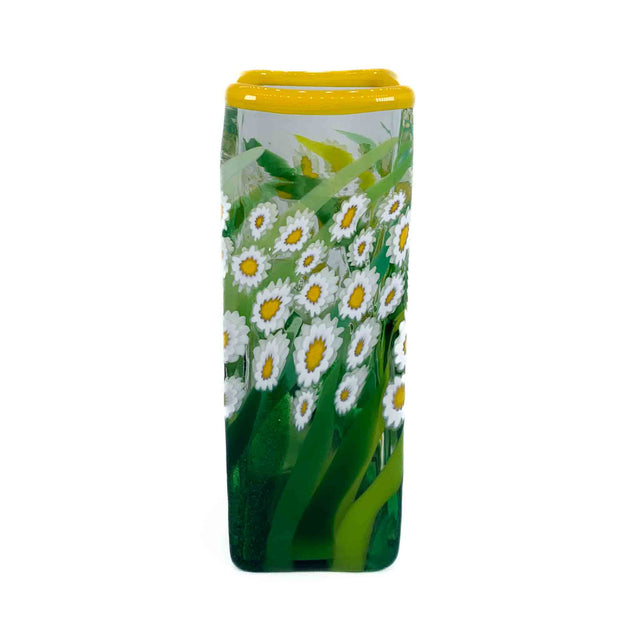 Clear Sky Daisy Square Vase