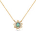 Opal and Diamond Sun Necklace