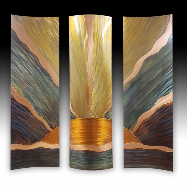 New Beginnings II Triptych 47X50