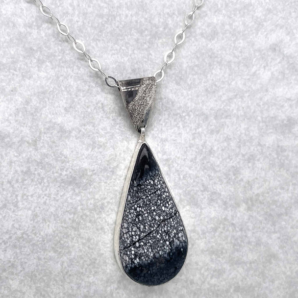 Dark Moon Teardrop Necklace