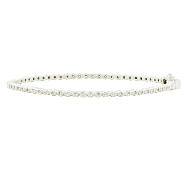 Signature Bezel Pave Hinge Bangle
