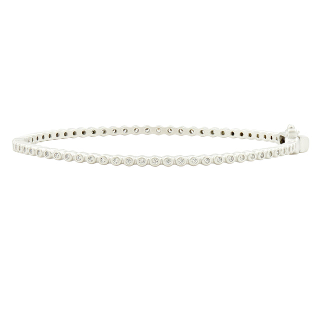 Signature Bezel Pave Hinge Bangle
