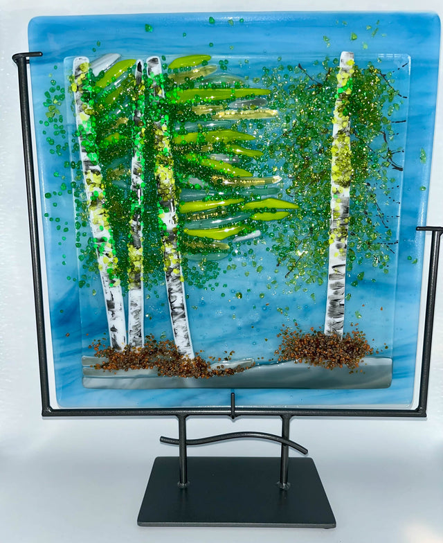 Framed Birch Forest