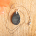 Grey Birds Eye & Karelian Birch Necklace