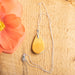 Oceanic & Golden Koto Teardrop Necklace