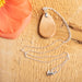 Moonbeam Crystalized Teardrop Necklace