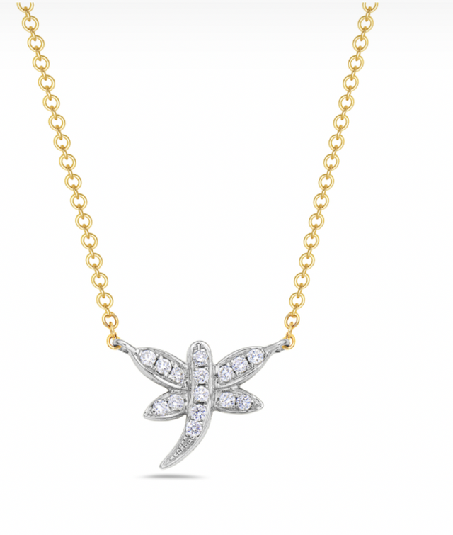 Dragonfly Diamond Necklace