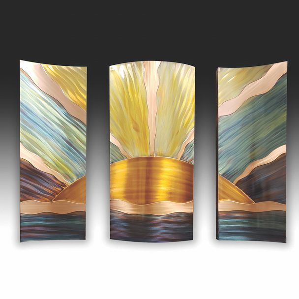 New Horizons II Triptych 26X36