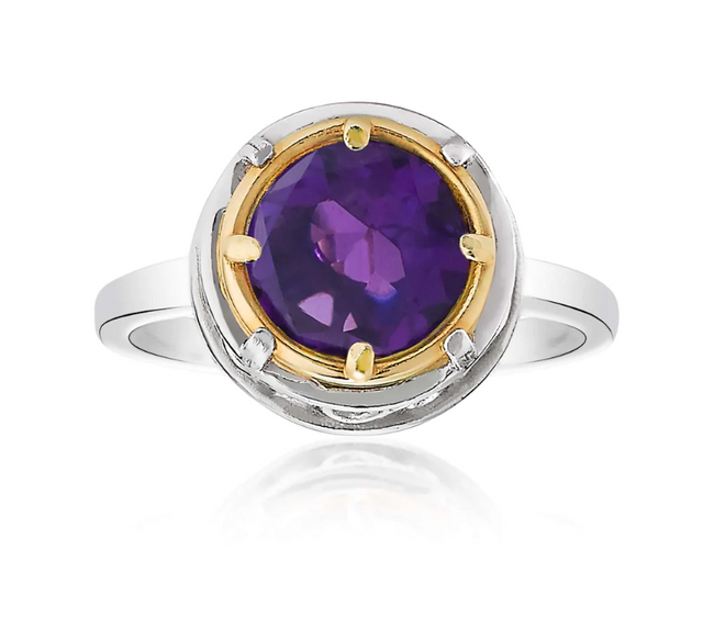 Round Amethyst Ring