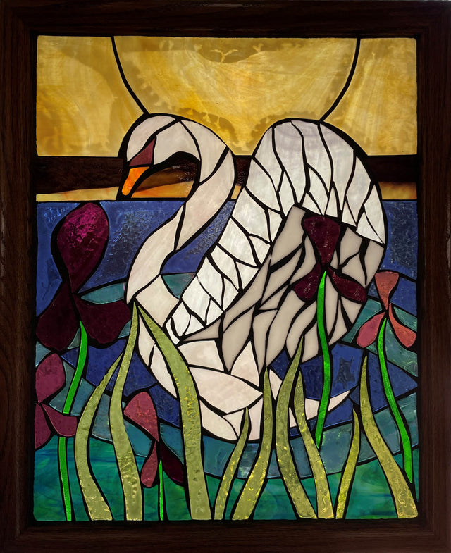 Swan Mosaic Window