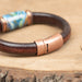 Turquoise Skies Leather Bracelet
