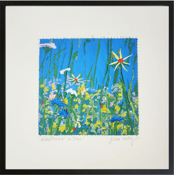 Wildflowers On Blue