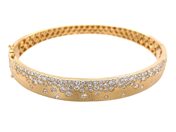 Diamond Flush Set Bangle