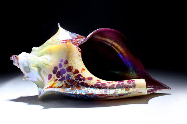 Amethyst Glass Sea Shell