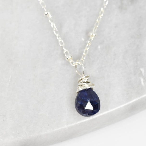 Top Wrapped Sapphire Necklace