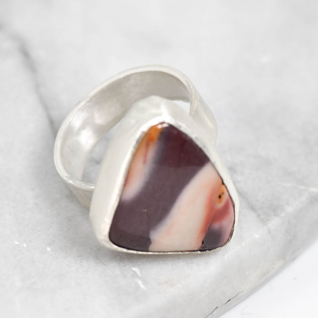 Silver Agate Ring