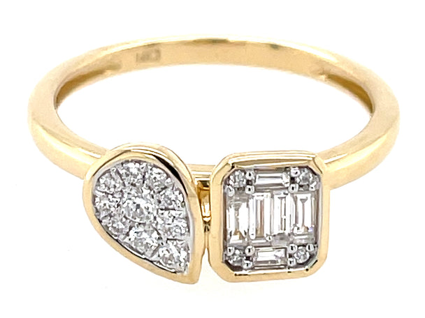 Diamond Cluster Ring