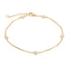 Unity Chain Station Bracelet Yellow Gold