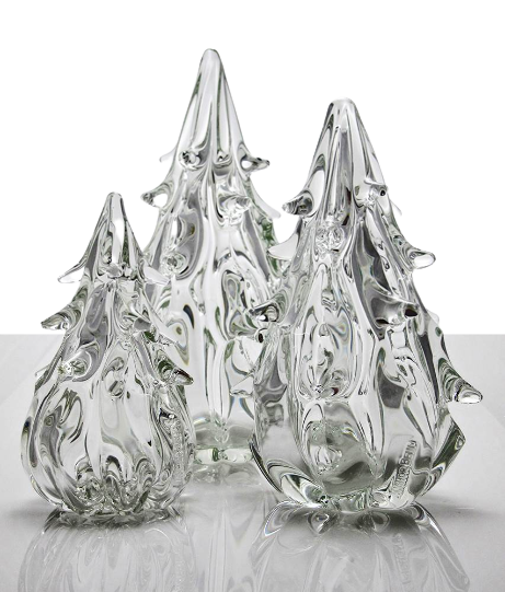 Clear Glass Christmas Tree