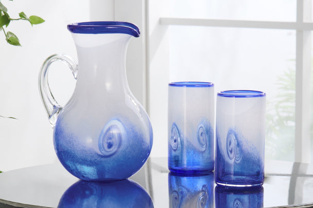 Cobalt Wave Pitcher