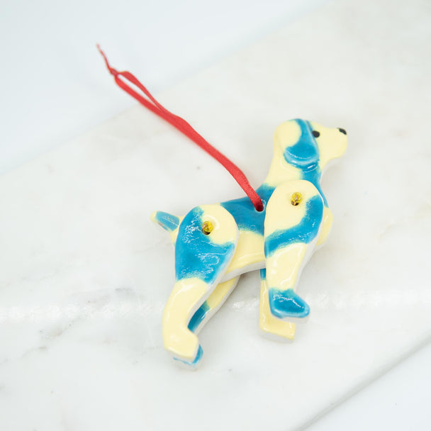 Daisy: Moveable Dog Leg Ornament