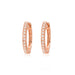 Small Diamond Huggies Rose Gold
