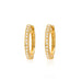 Small Diamond Huggies Yellow Gold