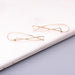 Thin X French Back Earring
