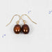 Brown Pearl Gold Fill Earrings