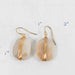 Gold Wrapped Moonstone Earrings