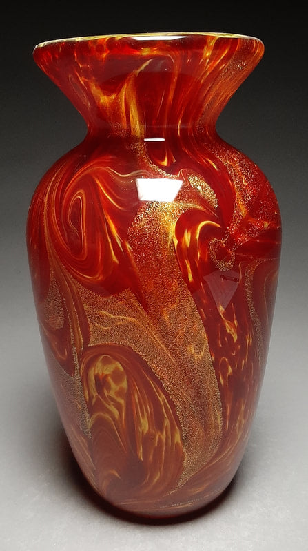 Small Classic Vase Burning Fire