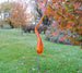Small Flame Sculpture Red Orange