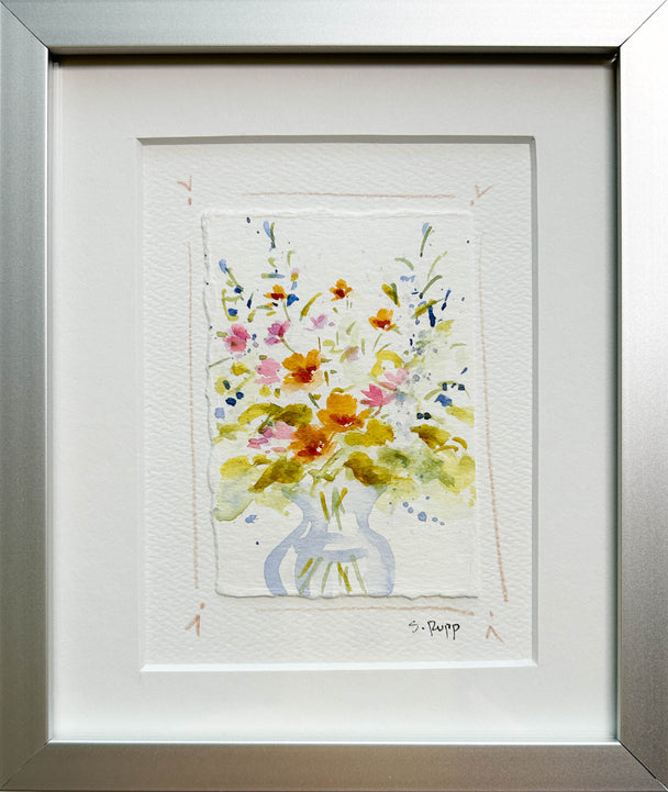 Flower Bouquet 5 Framed Card