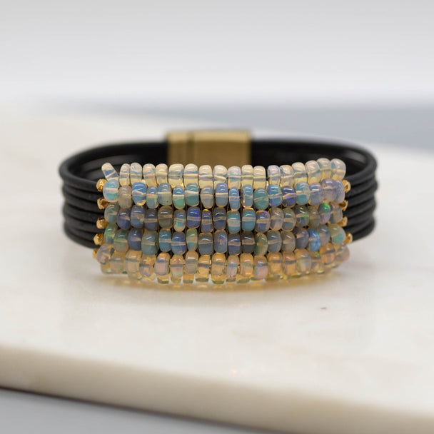 Black Ethiopian Opal Bracelet